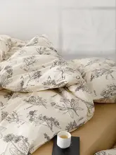 南フランス風フラワープリントのコットンベッドリネン【極上の柔らかさ・三点セット】（セットアップ対応）