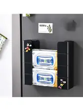 磁吸式調整可能なティッシュボックス【クリーニングウェットティッシュ収納・穴あけ不要・多機能】