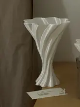 3Dプリントアート花瓶【シンプルで高級感あるインテリア装飾】