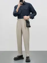 ダブルポケット ホワイトシャツ メンズ【春秋用・長袖・フィット・カジュアル】