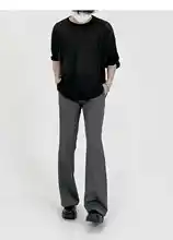 洗練されたデザイン！薄手長袖Tシャツ【カジュアル・ルーズフィット・黒】