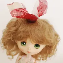 ドール用ウィッグ BJD SD モヘア ショートカール ふわふわ 短め