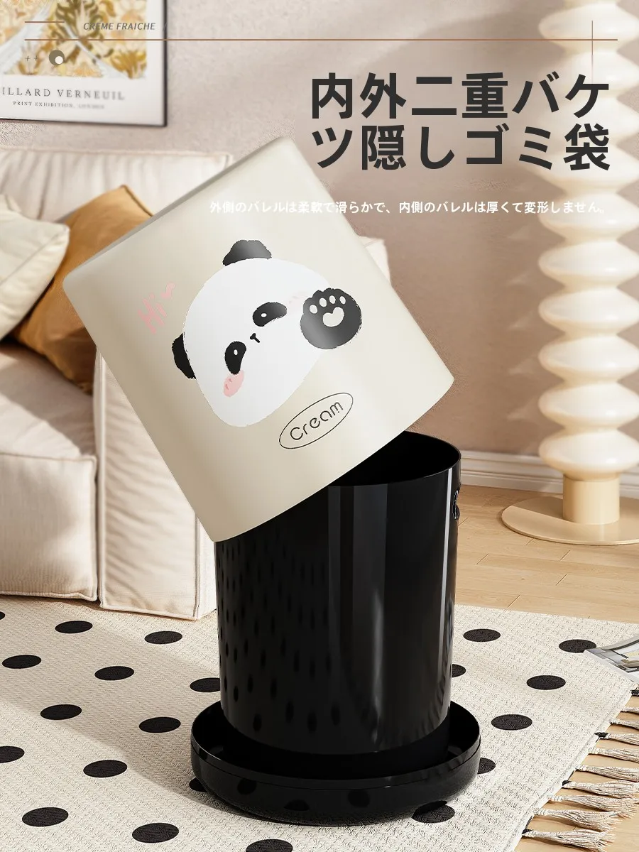 カバー付きゴミ箱13L：高級感と大容量を兼ね備えた家庭用収納解決策