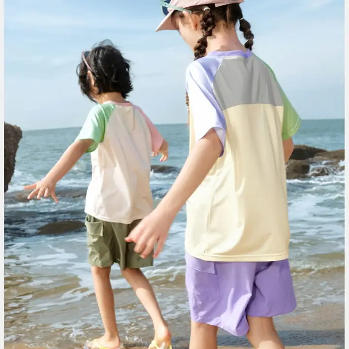 子供用半袖Tシャツ【吸湿速乾・春夏用・男女兼用】
