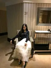 ヴィンテージ風ブラック毛糸カーディガン【カジュアル・秋用・女性用】