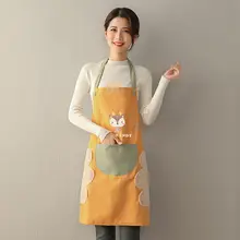 可擦手エプロン【女性用・防水・防油・夏用・袖なし・カジュアルデザイン】