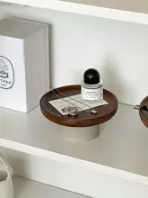 陶製ハイスタンドアロマトレイ【キャンドル＆香水用・デスク収納ボックス】