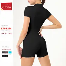 夏用速乾フィットネスレギンスセット【女性・短袖・ショートパンツ・動きやすい】（セットアップ対応）