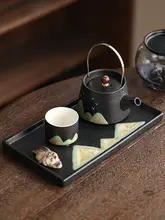 粗陶製 お茶用茶盤【家庭用・小型・煎茶用】