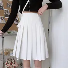 グレー レディース 大きいサイズのプリーツスカート【秋冬用・Aライン・JKスタイル・長めデザイン】（セットアップ対応）