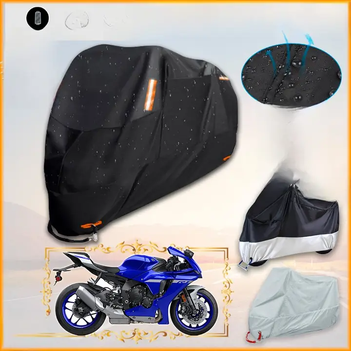 バイクカバー【ヤマハYZF R1/R3/R6/R7対応・防水防塵・日焼け防止・厚手】