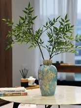 バイオミミクリー葉 グリーン植物 リビング オフィス デスクフラワー フェイク植物 装飾