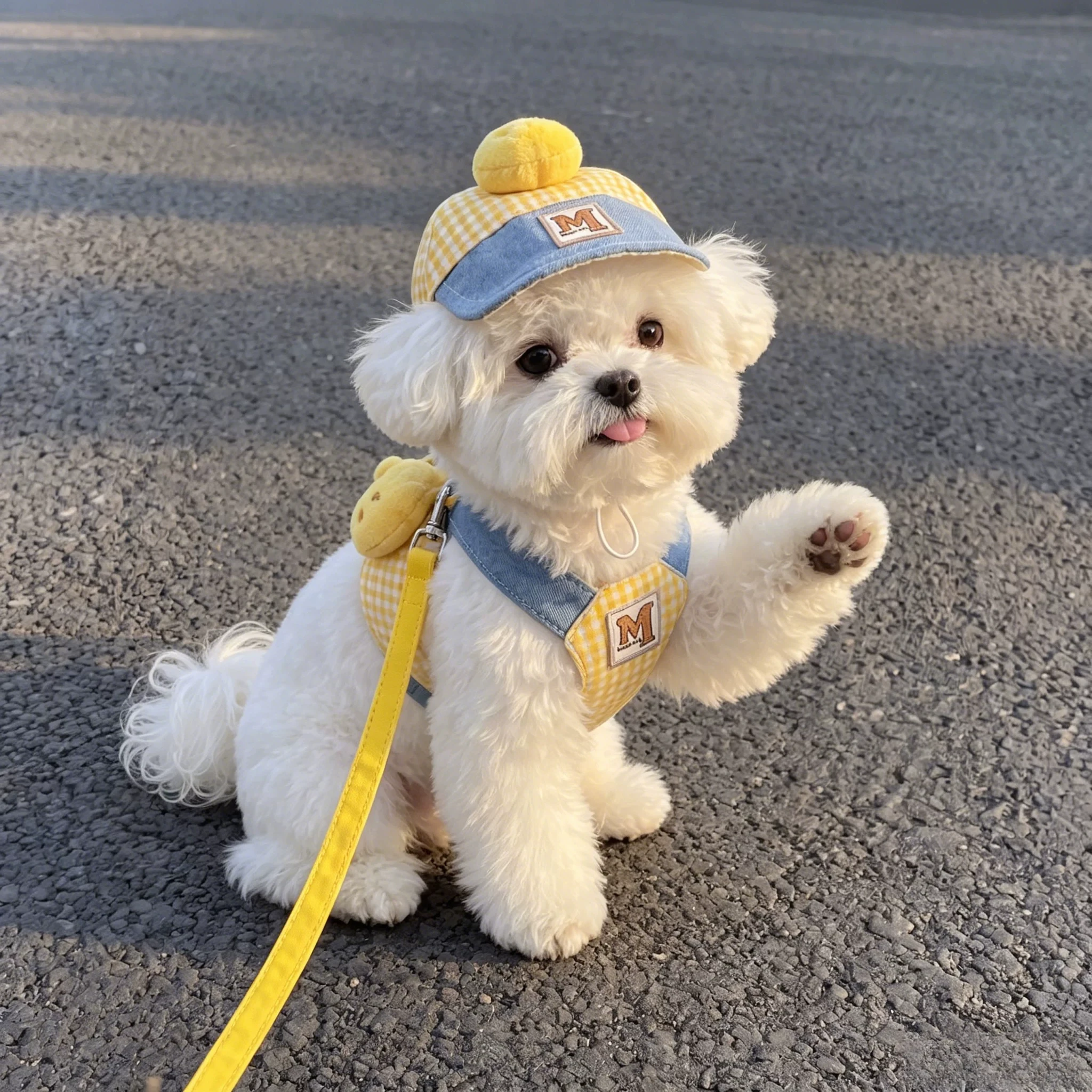 可愛いデザインの犬用ハーネス：通気性と脱出防止が実証された実用性の評価