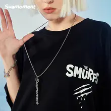 ロゴ入りアクリルペンダントネックレス【ヒップホップスタイル・ユニセックス】