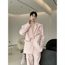 立体的なバラ飾り付きデザインスーツ【男女兼用・洗練された印象・西洋スタイル】（セットアップ対応）