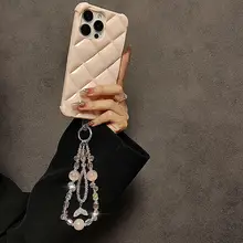 バッグチャーム キーホルダー リストストラップ ローズクォーツ ビーズ ピンク スマホ用 上品