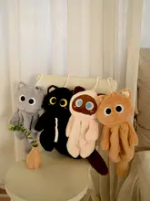ロジックキャットぬいぐるみペンポーチ【黒猫・車用ティッシュケース・文房具収納】