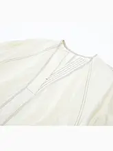 シックな高級感あるフレンチスタイルのブラウスとパンツのセットアップ（セットアップ対応）