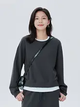 極上の柔らかさの落ち感のある長袖トップス【シンプルなデザイン・春用・丸首】