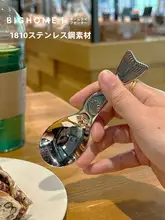 可愛らしいデザインの短柄スプーン【子供用・ステンレス製・アウトドア対応】
