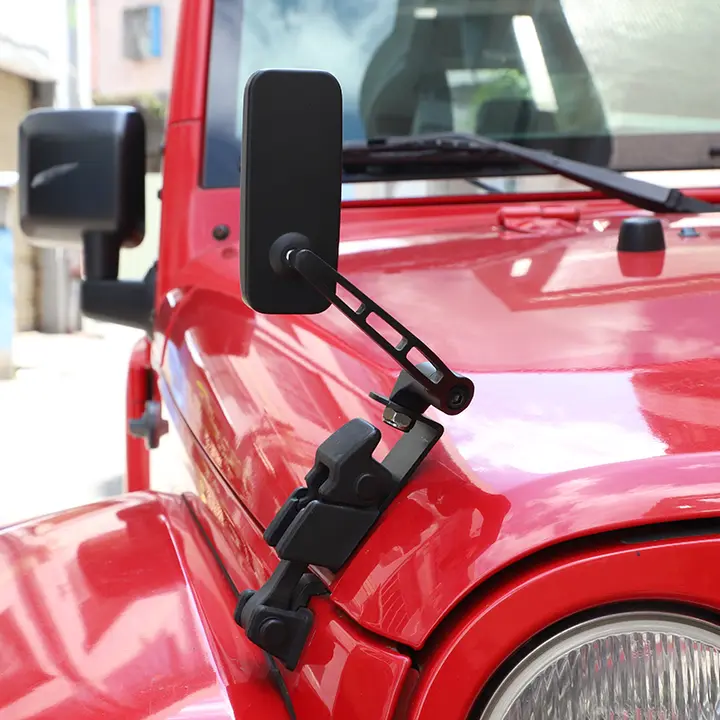 JeepラングラーJK/JL用広角バックカメラレンズ【死角補助ミラー・サンドバイザー用アクセサリー】