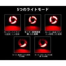 自転車用テールライト スマートブレーキ連動 充電式 高輝度 汎用 MTB ロードバイク 夜間走行 サイクルアクセサリー「MERIDA」