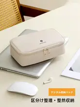 レザー製デジタルカメラ収納バッグ【パスポート＆デジタルアクセサリー収納・旅行用】