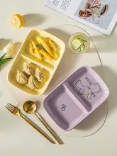 仕切り付きプレート キッズ 男の子 女の子 朝食 おしゃれ 上品 ダイエット 食事管理 産後