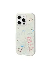 スマホケース iPhone18 Pro 17 Pro 16 対応 手紙柄 ラインストーンハート 手描き カートゥーン MagSafe対応 キュート 個性的 トレンド 「dokdatdap」