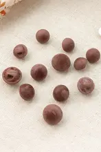 木目調樹脂製ボタン【子供用ドレス・手作り・水洗い可】