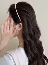高い頭部にフィットする細いヘアバンド【日常使い・おしゃれ】