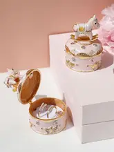 精巧なデザインのエナメル工芸装飾ボックス【ジュエリーボックス・馬の形・誕生日プレゼント】