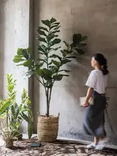 フィロデンドロン ディルシー 擬似植物 大型 鉢植え 室内装飾 北欧スタイル