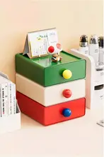 デスクトップ収納ボックス【引き出し式・雑貨整理・化粧品およびスナック用】