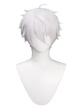 青い監獄 凪誠士郎 コスプレウィッグ【白色・反り返りのショートヘア】
