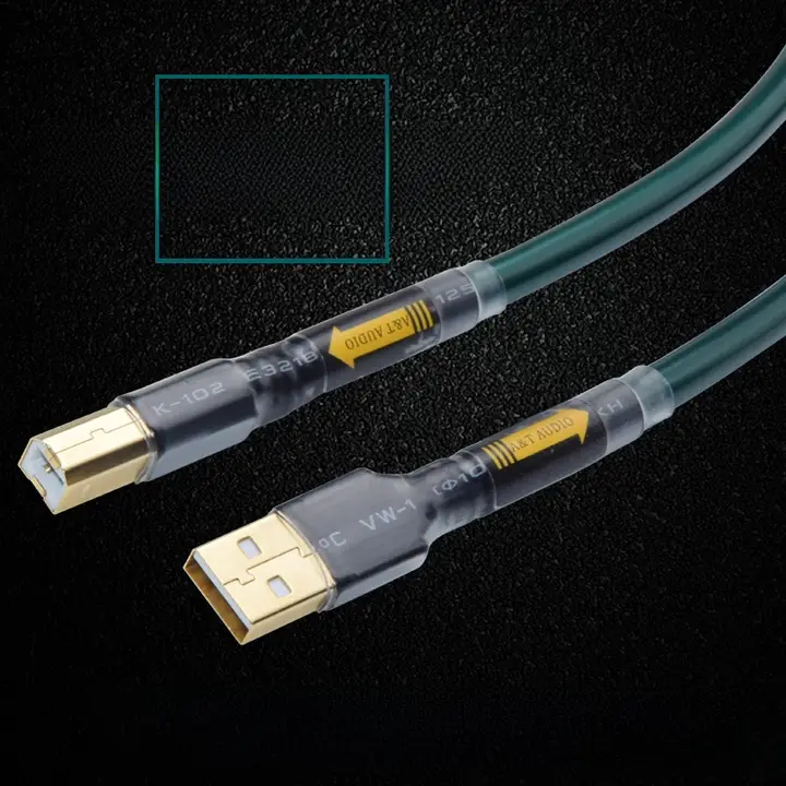 高品質のUSBオーディオケーブル【単結晶銅・金メッキ・PC用DACデコーダー対応】