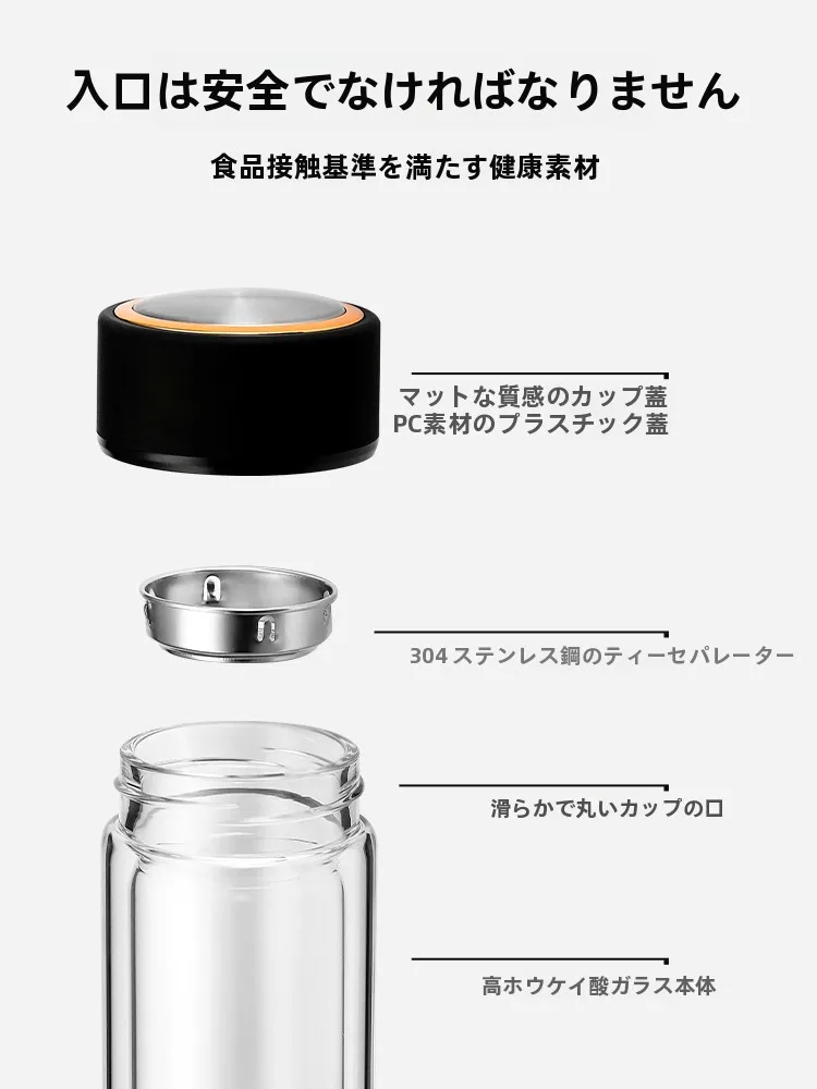 二重構造の高耐熱ガラスティーカップ：倒れてもこぼれない設計の実用性と性能解析