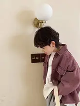 春の新作！男の子用デニムシャツ【韓国風・おしゃれデザイン】