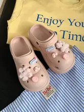 細ストライプの厚底サンダル【海辺リゾート・夏用・女性用・ピンク・通気性】