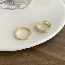 洗練されたデザインの二重層オイスターリング【スタイリッシュ・指輪用・ジルコニア装飾】（セットアップ対応）