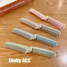 可愛らしいミニ折りたたみヘアブラシ【旅用・静電気防止・女性向け】