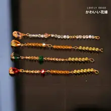 優雅な水晶付きヘアアクセサリー【クラシックスタイル・新婦向け・美しい装飾】