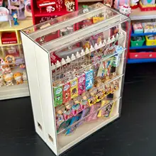 フィギュア用収納ボックス【デスク整理・鍵掛け・引き出し式・絡まり防止】