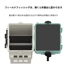 厚手の大容量釣りボックス【座れる・竿収納可・初心者向け】（セットアップ対応）