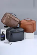 防水洗面用具ポーチ【男性用・大容量・外出用】