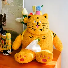 かわいい猫デザインのティッシュケース【毛並みの柔らかさ・車載用・家庭用】
