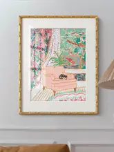 北欧風 猫の壁掛けアート【エレガントなデザイン・玄関・リビング・寝室用】