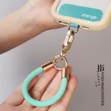 ミニサイズのスマホ用ストラップ【リング付き・携帯便利・アウトドア用・シリコン製・落下防止】
