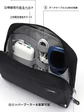 旅行用 電子機器整理ポーチ【防盗・持ち運び便利】