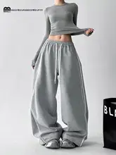 おしゃれな配色のワイドレッグパンツ【レディース・カジュアル・体型カバー】